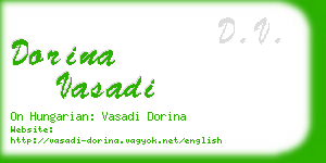 dorina vasadi business card